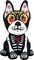4FT Halloween Inflatables Dia de Los Muertos Dog(4ft Skull Dog)